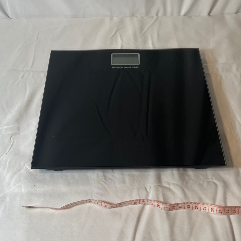 Sleek Black Digital Weighing Scale